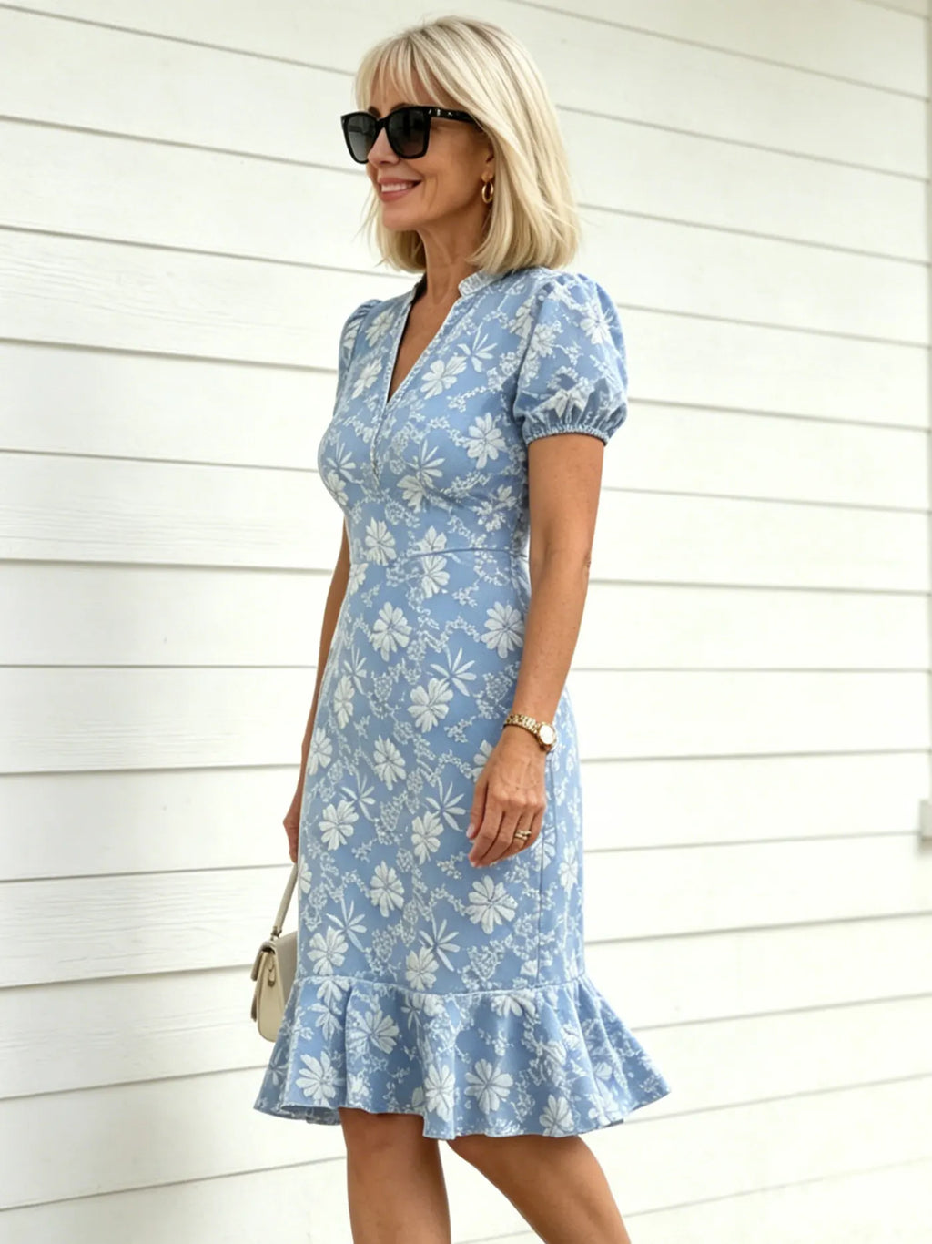 Textured Fabric Zipper Short Sleeve Slim Fit Hip Wrap Fashion Temperament Casual Versatile Dress