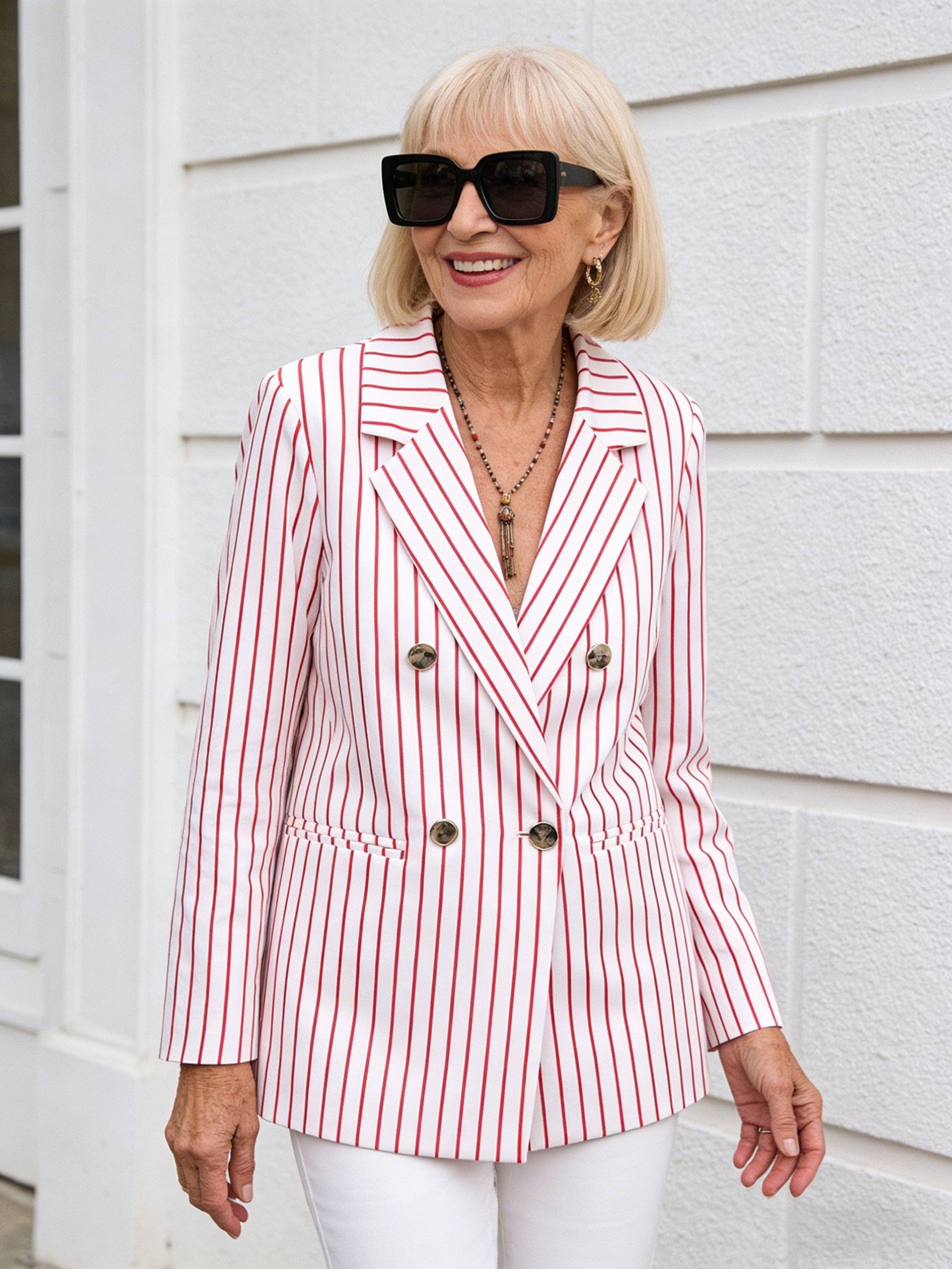 Classic Blazer Solid Color Leisure Cotton Coat for Women