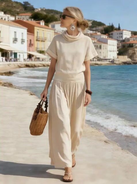 Women's Casual Short-Sleeved Suit Set