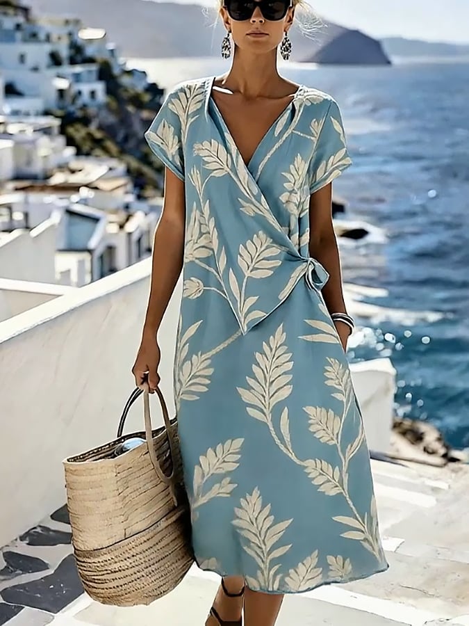 Women'S Vacation Bohemian Print Dress