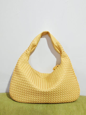 Women's Fashionable Leather Woven Bag MDA0844H2Y