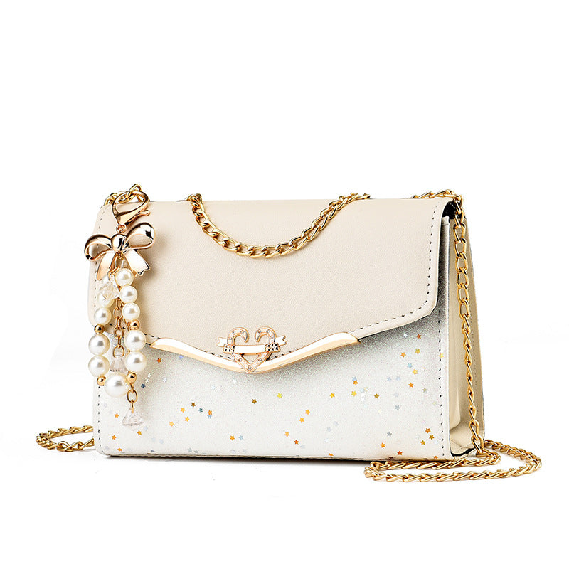 Chain Crossbody Women's Bag Ins Fashion Versatile, Premium Shoulder Bag Sequins Tide