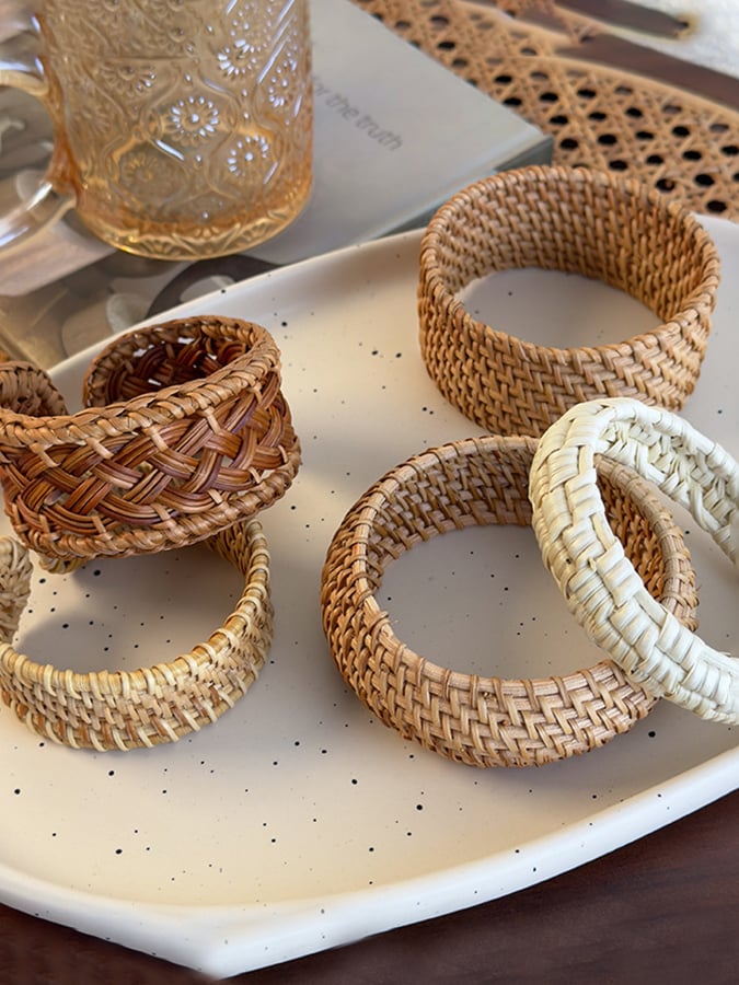 Women'S Retro Ethnic Style Braided Rattan Bracelet Bracelet
