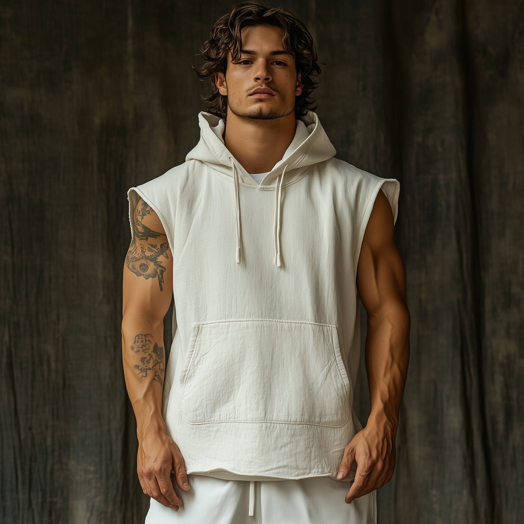 Men's Casual Retro Cotton And Linen Vest Tops