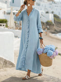 Women'S Casual Solid Color  Dress