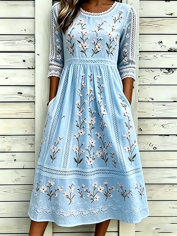Women's floral printed casual dress