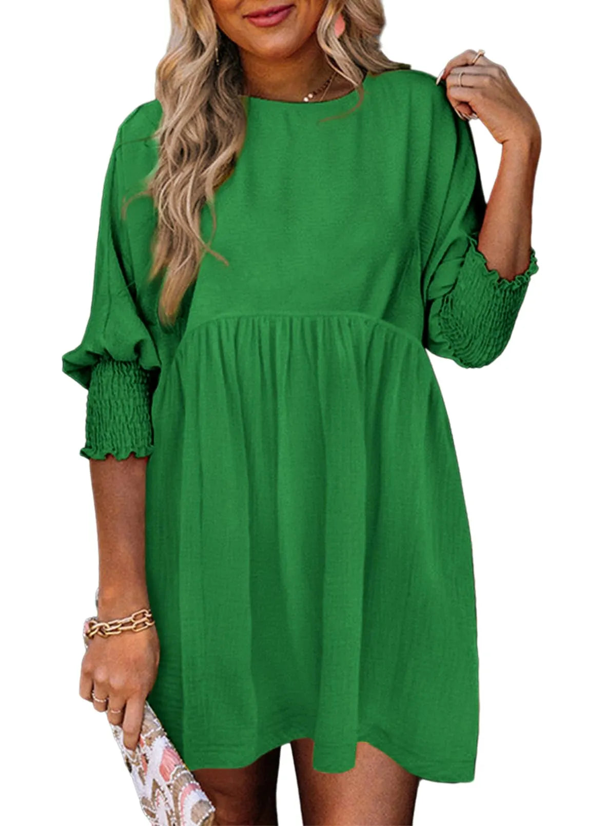 Women's Spring Casual Swing Tunic Dress