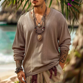 Vacation Loose Long Sleeve Shirt