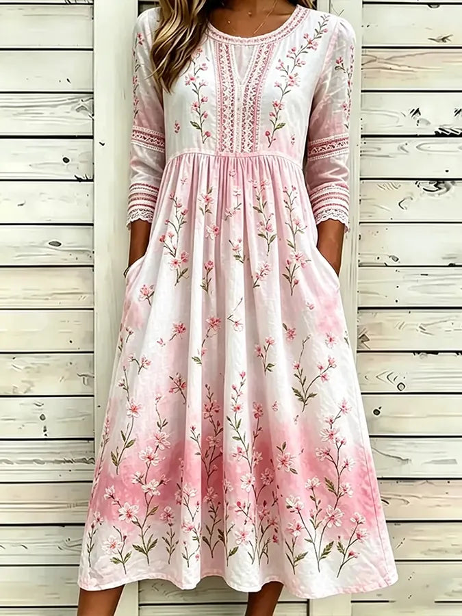 Women's floral printed casual dress