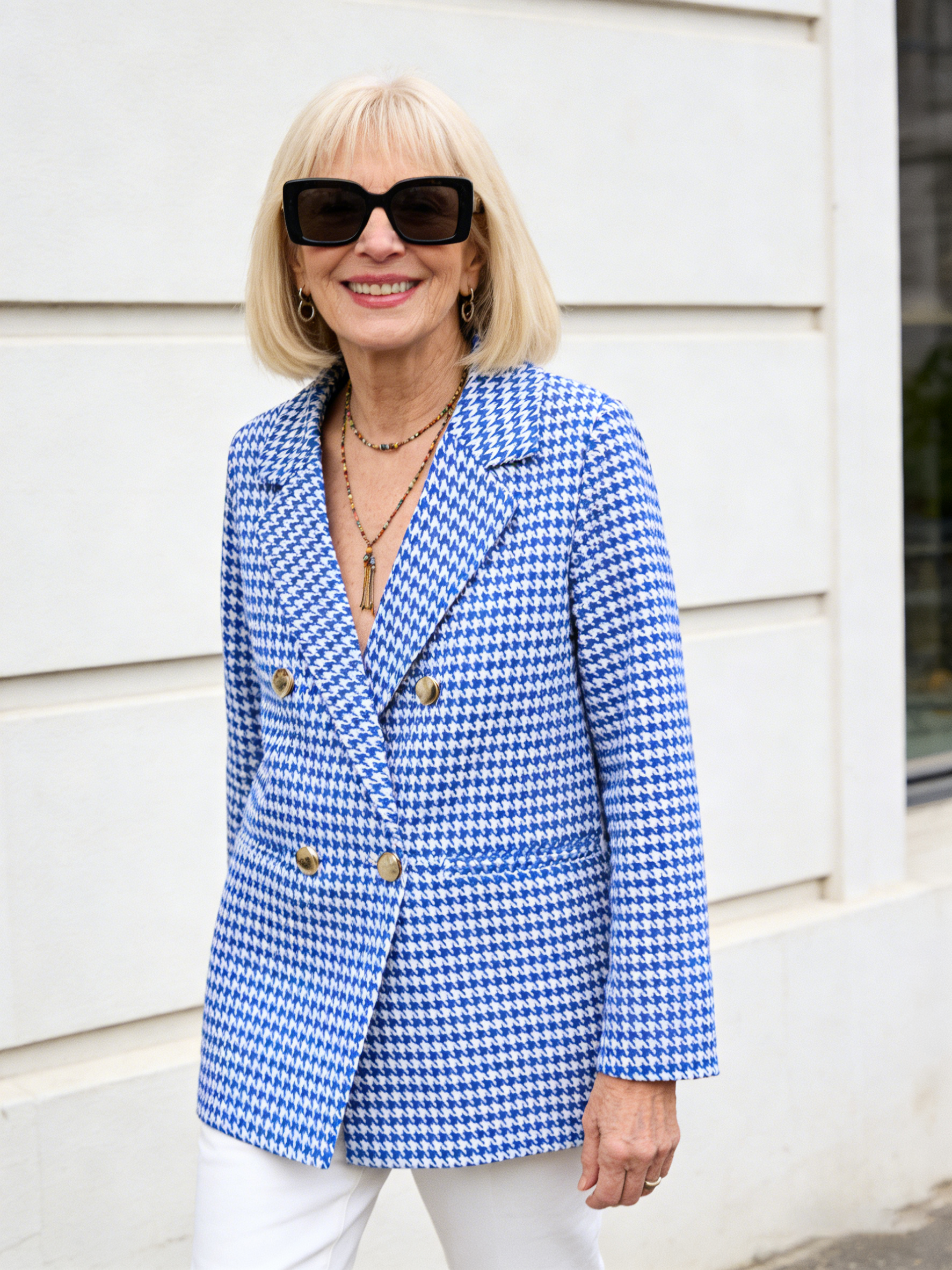 Classic Blazer Solid Color Leisure Cotton Coat for Women