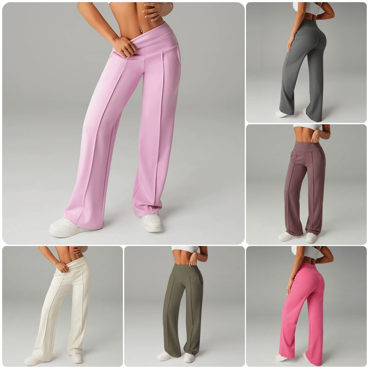 🔥🎁New arrival 50% OFF💕Women's Plain Loose Straight Leg Pants