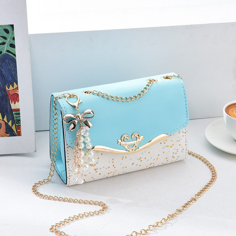 Chain Crossbody Women's Bag Ins Fashion Versatile, Premium Shoulder Bag Sequins Tide