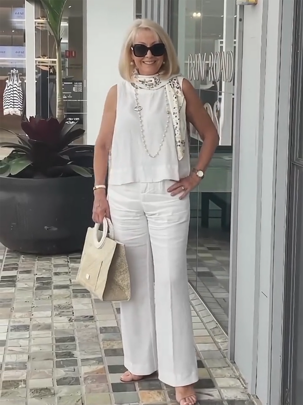 Sleeveless Solid Cotton and Linen Set for Breathable and Comfortable Holiday Two-Piece Set