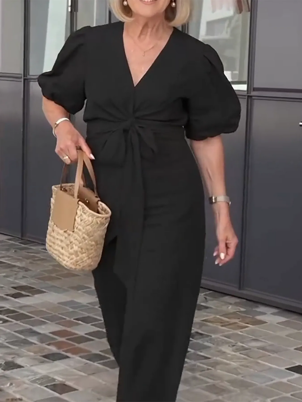 Bow Elegant Tunic Dress