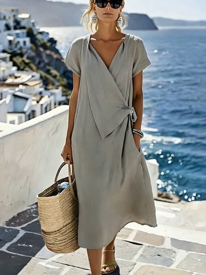 Women'S Vacation Solid Dress