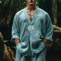 Men's Ethnic Graphic Light Casual Linen Shirt