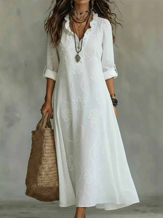 Women'S Casual Lace Embroidered Dress