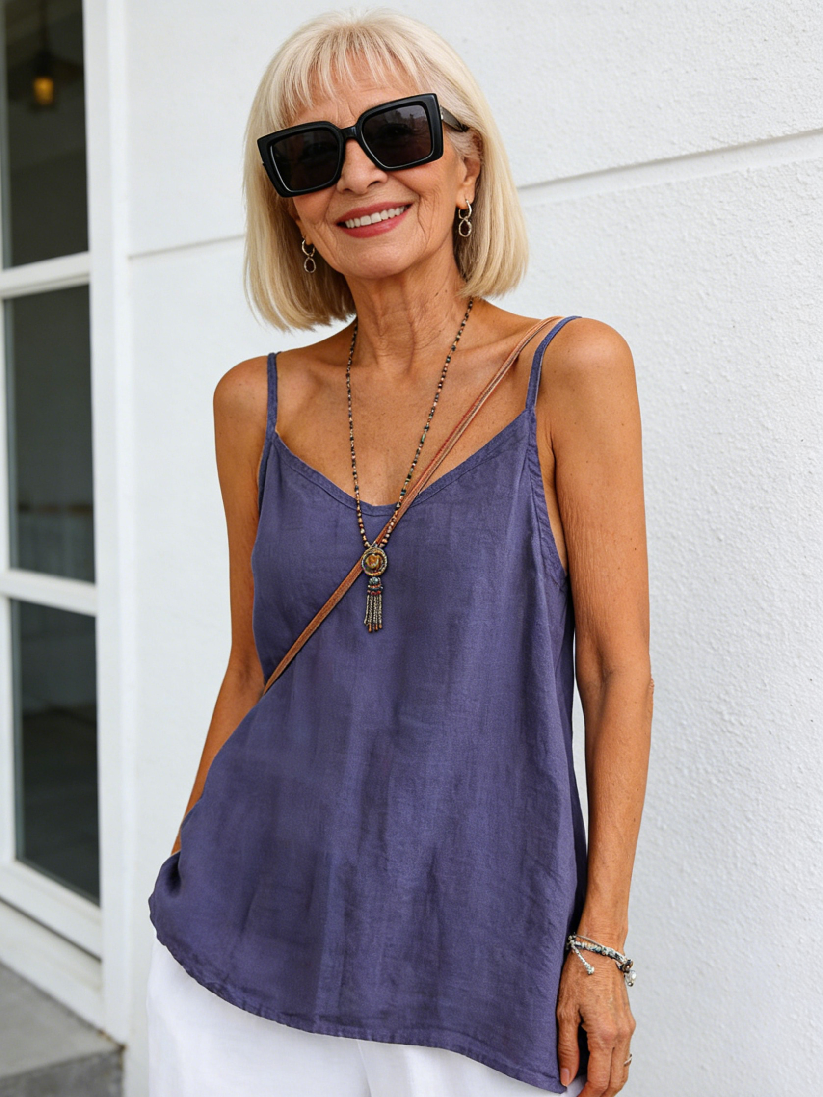 Vest Loose Linen Inner Match Sleeveless Top