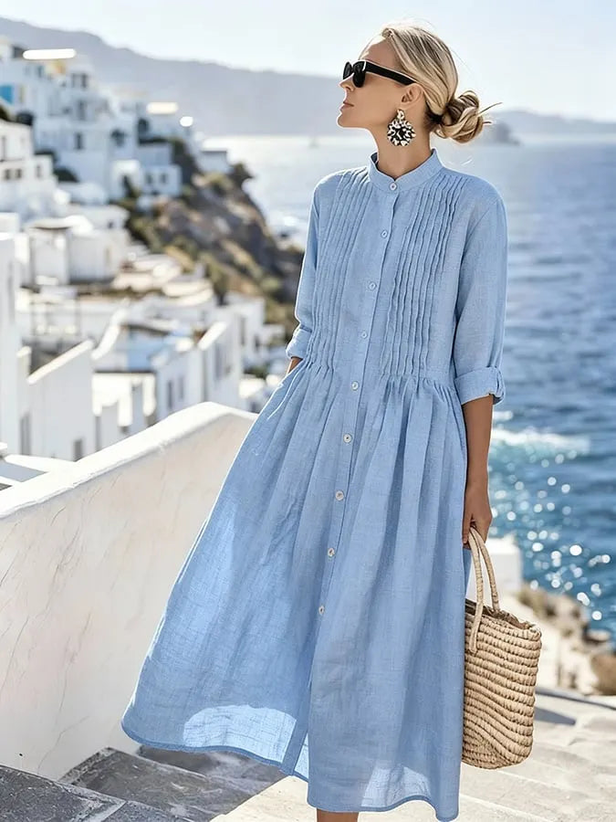 Women'S Casual Solid Color  Dress