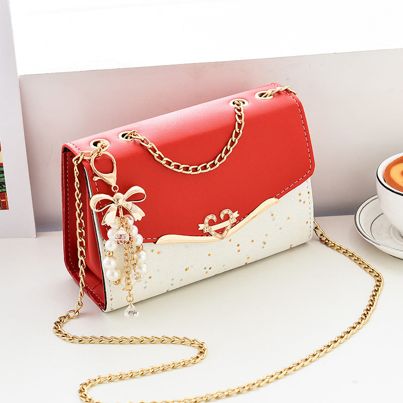 Chain Crossbody Women's Bag Ins Fashion Versatile, Premium Shoulder Bag Sequins Tide