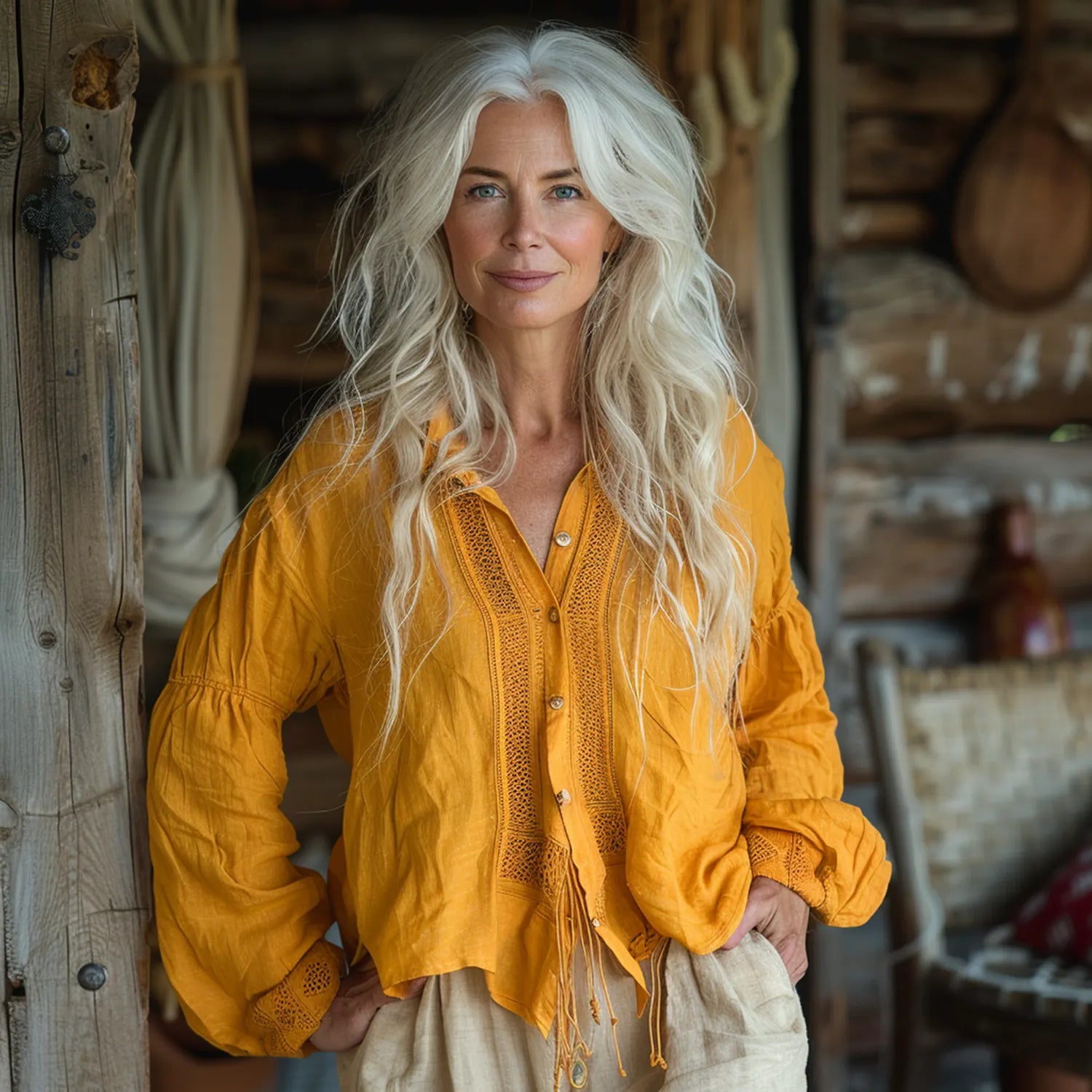 Women's Resort Solid Color Loose Shirt