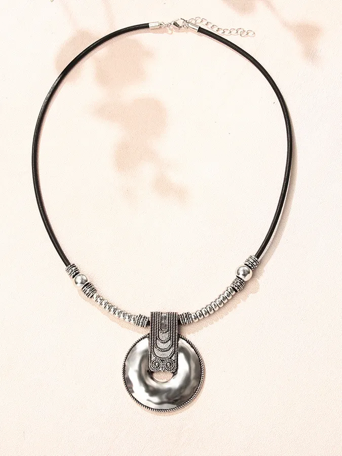 Women'S Vintage Bohemian Alloy Hoop Necklace
