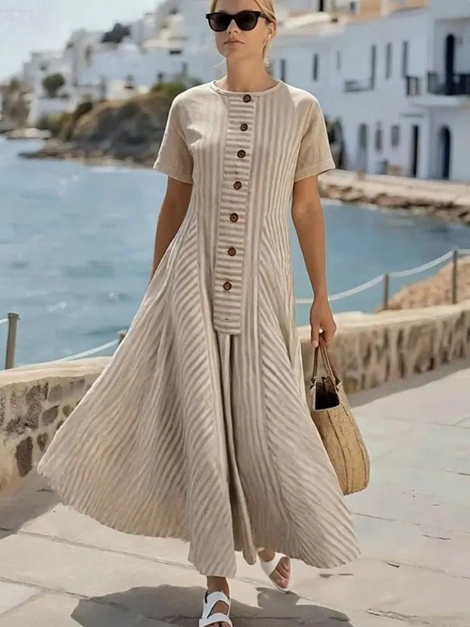 Women'S Casual Solid Color  Dress