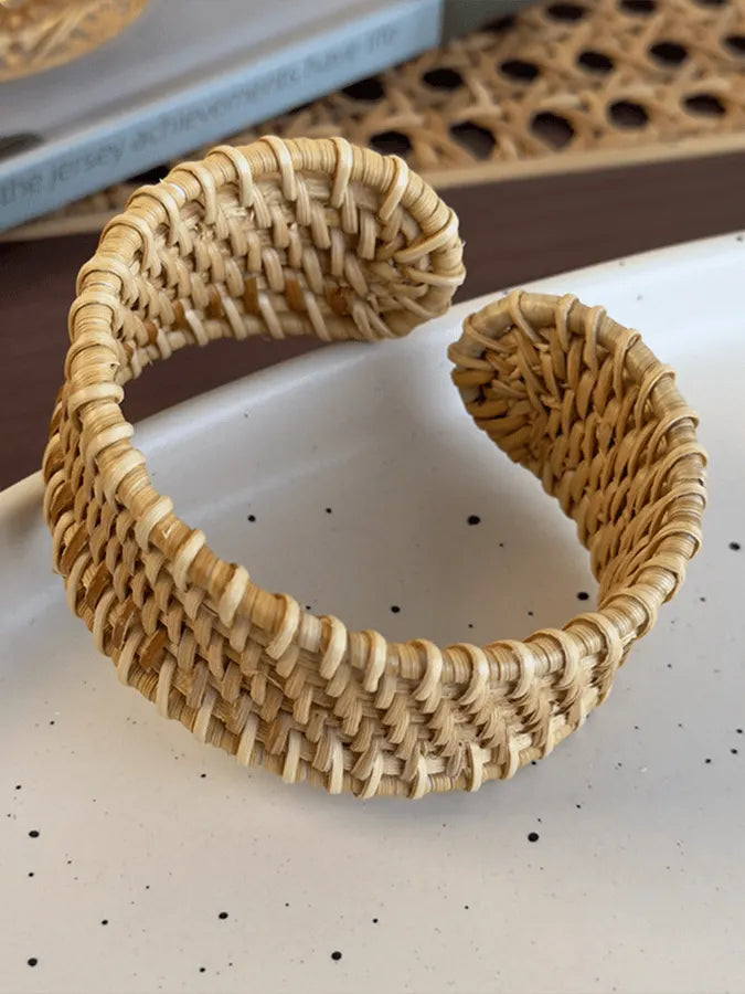Women'S Retro Ethnic Style Braided Rattan Bracelet Bracelet