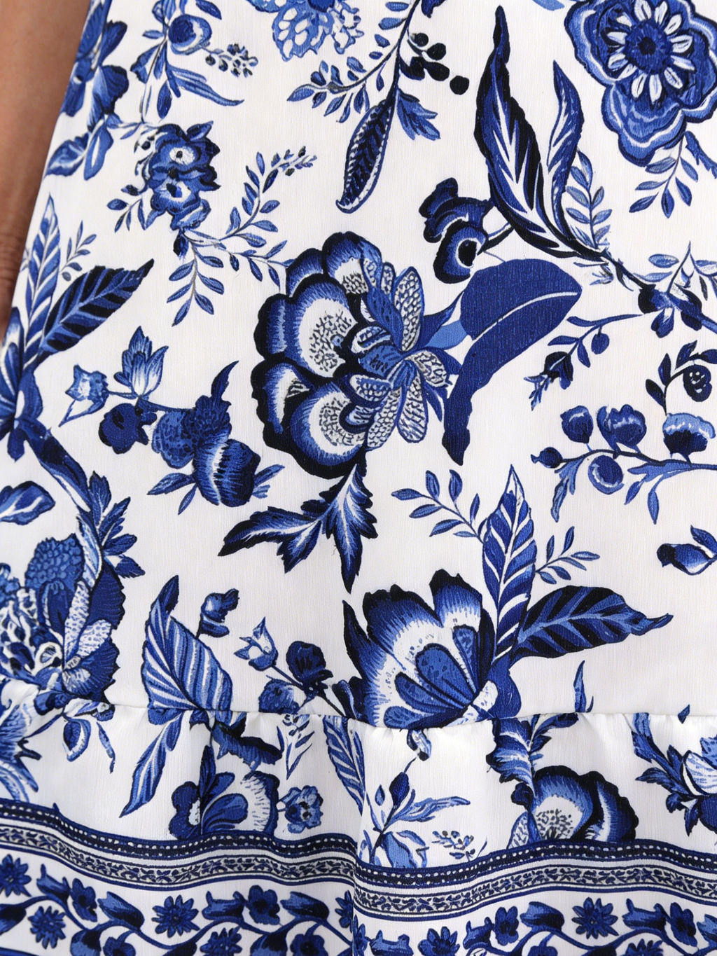 BOHO Printed Puff Sleeve Super Neck Dress