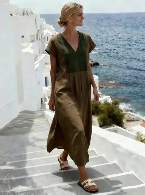 Women's V-Neck Casual Dress