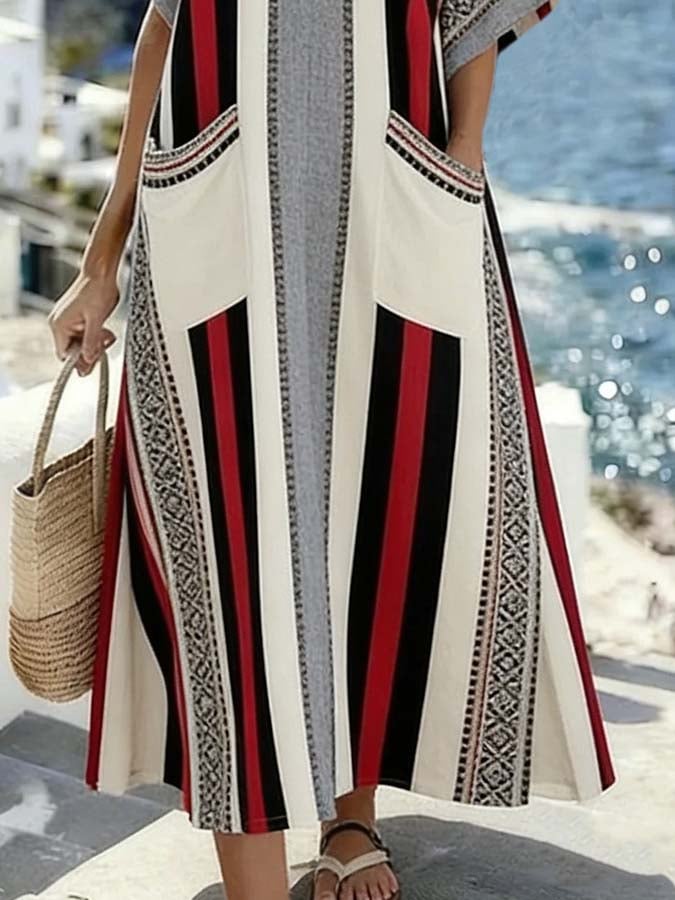 Women'S Casual Printed Dress
