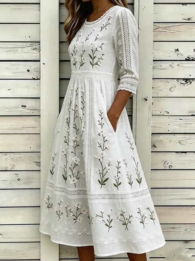 Women's floral printed casual dress