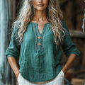 Women's Spring & Summer Holiday Loose Linen Shirt