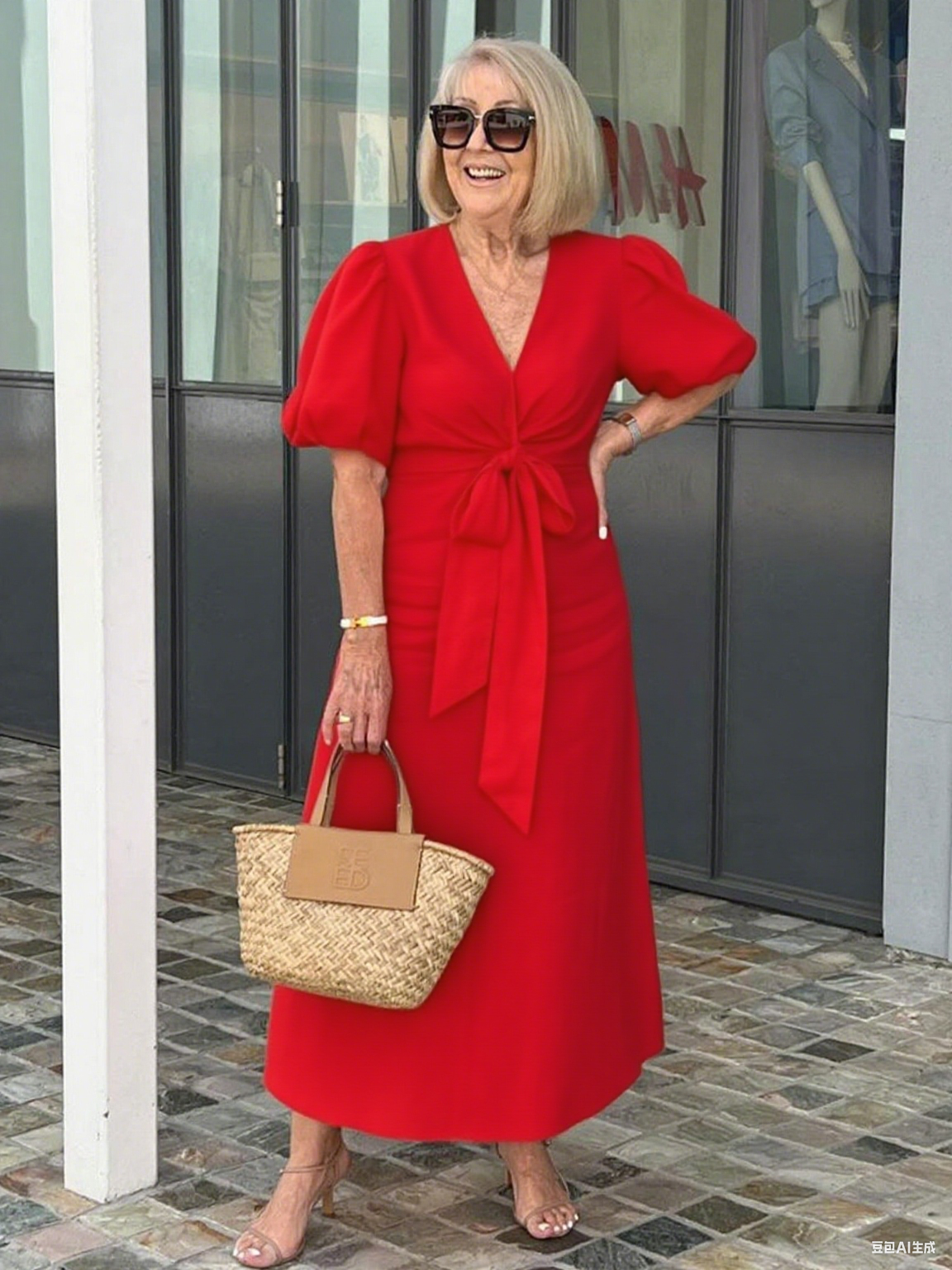 Bow Elegant Tunic Dress
