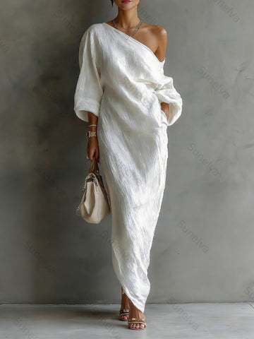 Women's Casual Off-the-shoulder Dress cb0e
