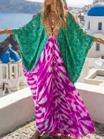 Bohemian Vacation Printed Kaftan3564